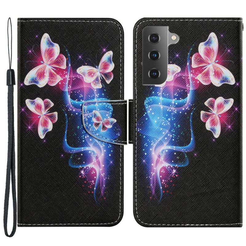 Housse Samsung Galaxy S22 Plus 5G Papillons Magiques