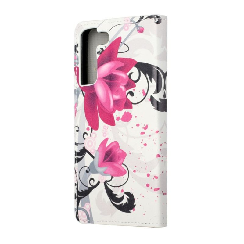 Housse Samsung Galaxy S22 Plus 5G Tropical Flowers