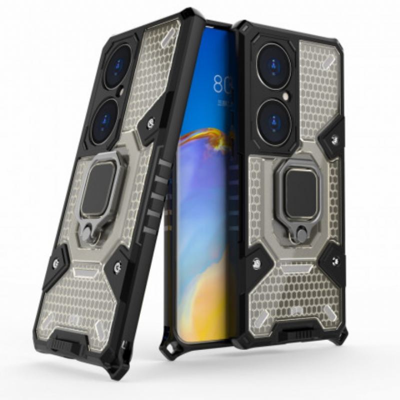 Coque Huawei P50 Pro Hybride Résistante Style Nid d'Abeille