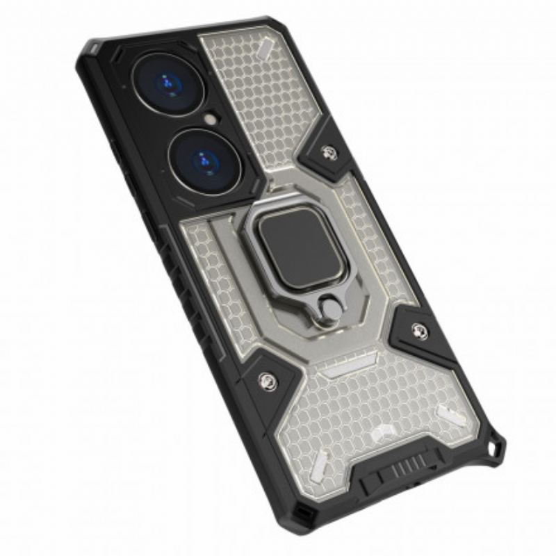 Coque Huawei P50 Pro Hybride Résistante Style Nid d'Abeille