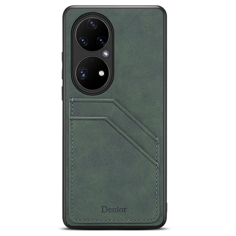 Coque Huawei P50 Pro Porte Cartes Double Fentes Denior