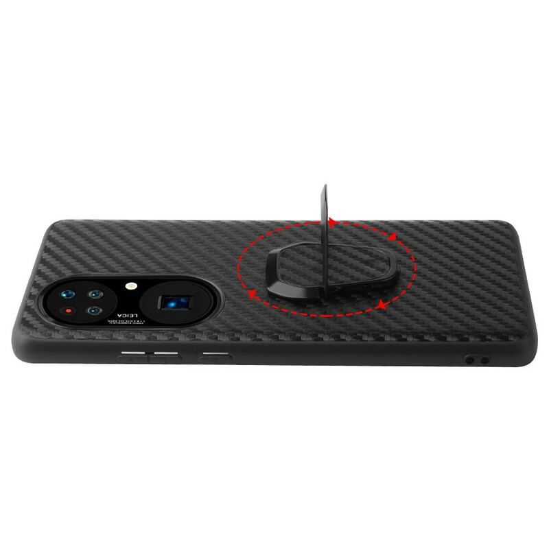 Coque Huawei P50 Pro Style Crocodile Anneau-Support