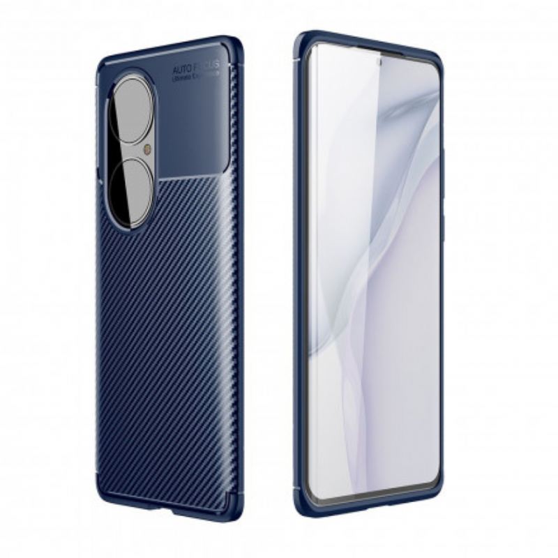 Coque Huawei P50 ProTexture Fibre Carbone Flexible