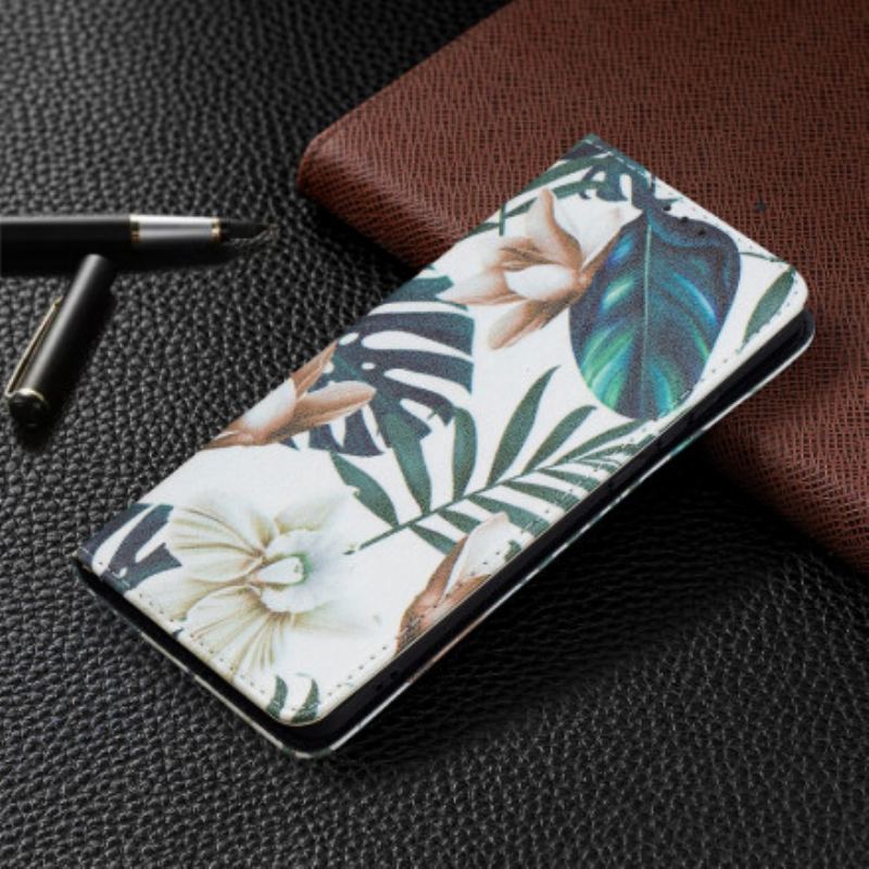 Flip Cover Huawei P50 Pro Feuilles