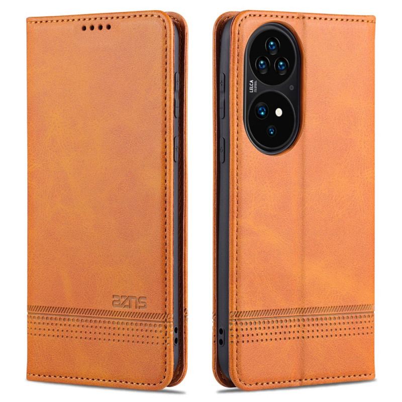 Flip Cover Huawei P50 Pro Style Cuir AZNS