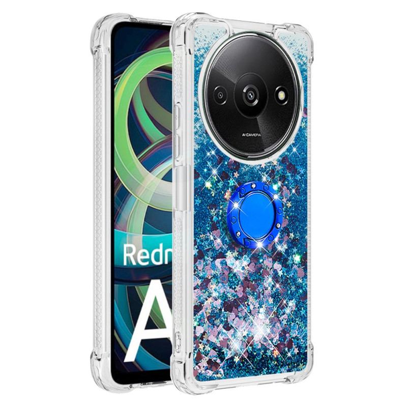 Coque Xiaomi Redmi A3 / Poco C61 Anneau-Support Paillettes