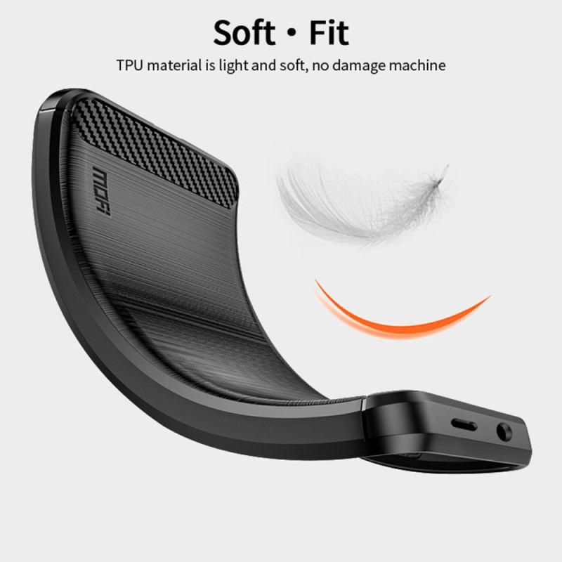 Coque Xiaomi Redmi A3 / Poco C61 Fibre Carbone Brossée MOFI