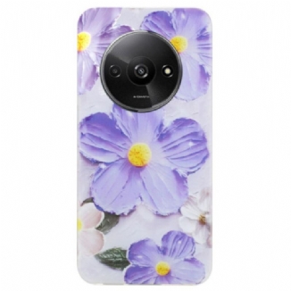 Coque Xiaomi Redmi A3 / Poco C61 Fleurs Pourpres