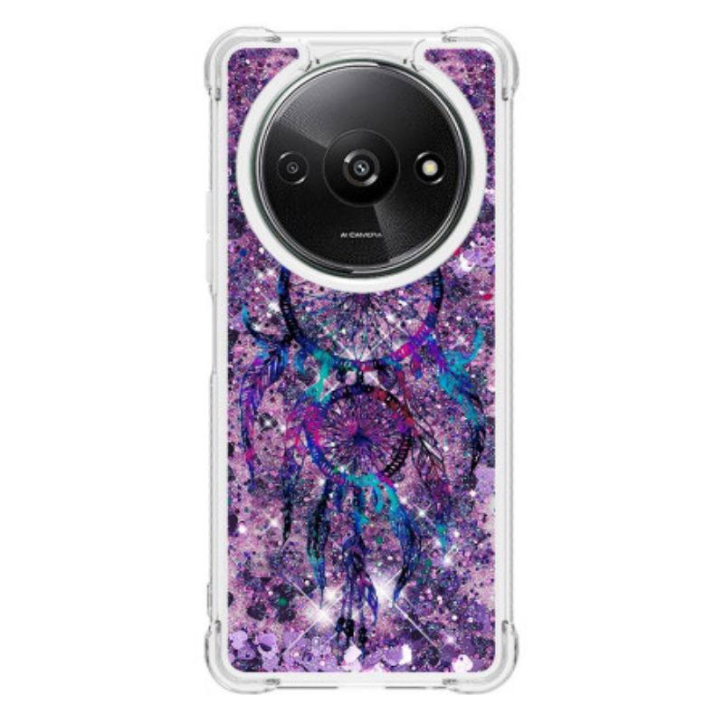 Coque Xiaomi Redmi A3 / Poco C61 Paillettes Attrape-Rêves