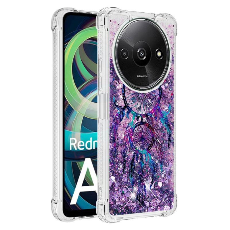 Coque Xiaomi Redmi A3 / Poco C61 Paillettes Attrape-Rêves