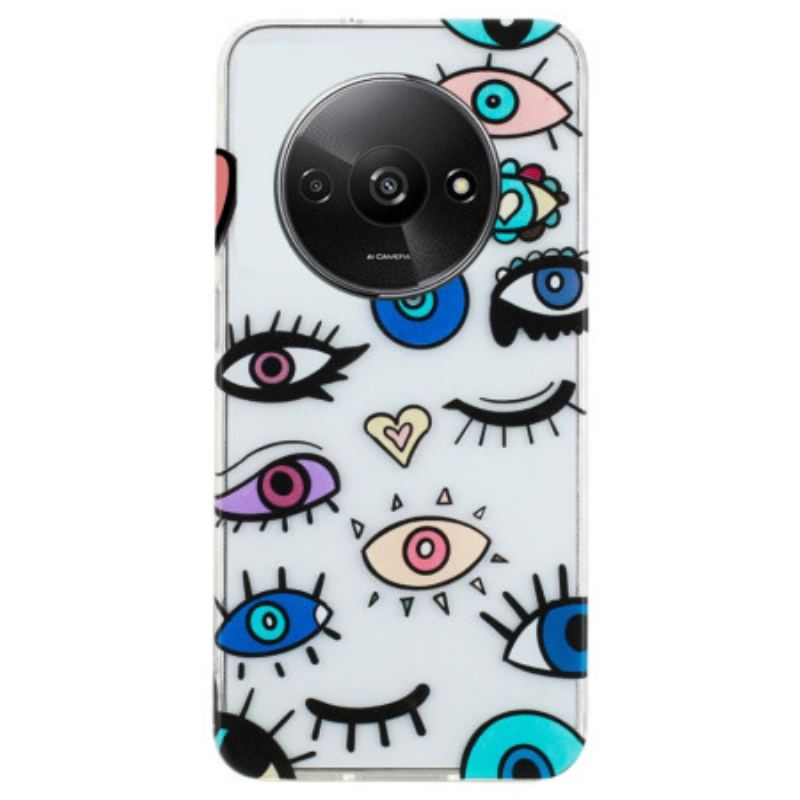 Coque Xiaomi Redmi A3 / Poco C61 Yeux de Monstre