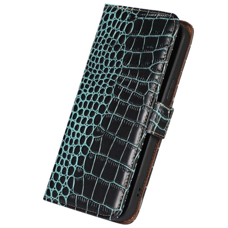 Housse Xiaomi Redmi A3 / Poco C61 Cuir Texture Crocodile