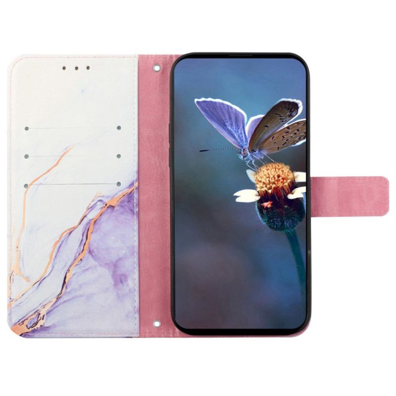 Housse Xiaomi Redmi A3 / Poco C61 Effet Marbre avec Bandoulière