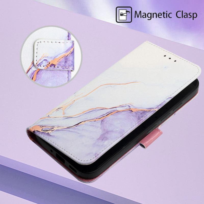 Housse Xiaomi Redmi A3 / Poco C61 Effet Marbre à Lanière