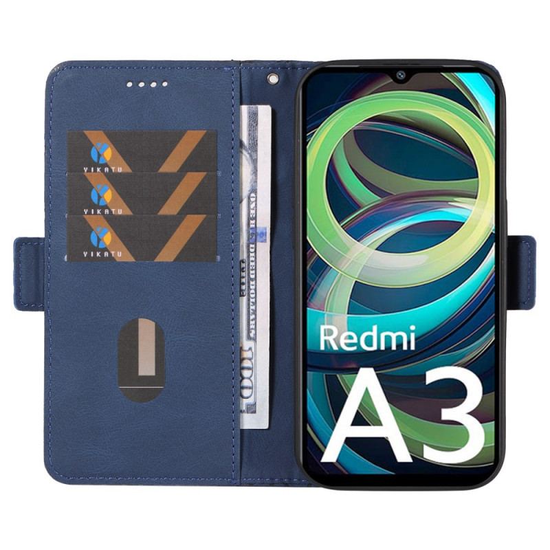 Housse Xiaomi Redmi A3 / Poco C61 Motif Losanges et Lanière