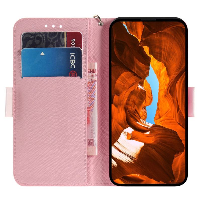 Housse Xiaomi Redmi A3 / Poco C61 Panda Love à Lanière