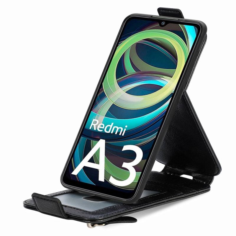 Housse Xiaomi Redmi A3 / Poco C61 Rabat Vertical Porte-Monnaie