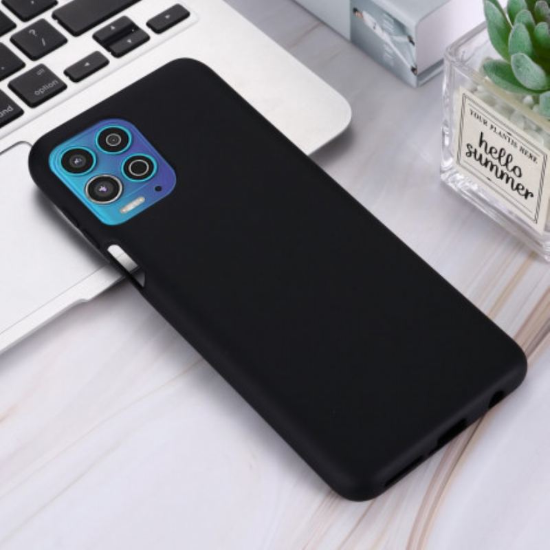 Coque Moto G100 Silicone Liquide avec Lanière