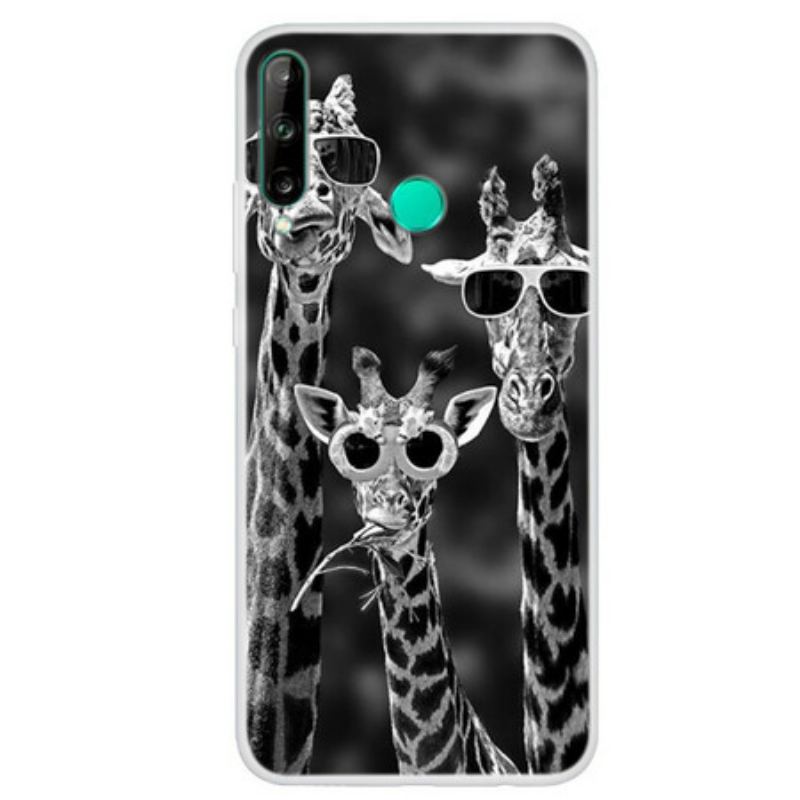 Coque Huawei P40 Lite E / Y7p Girafes à Lunettes