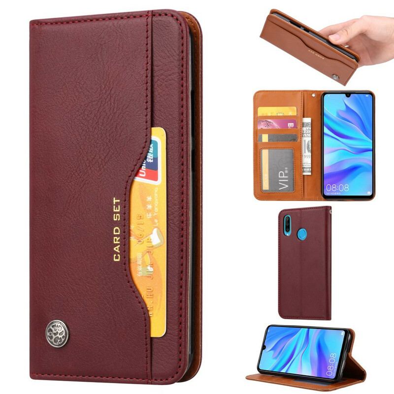 Flip Cover Huawei P40 Lite E / Y7p Simili Cuir Porte-Cartes