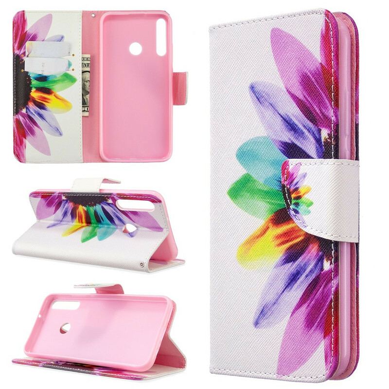 Housse Huawei P40 Lite E / Y7p Fleur Aquarelle