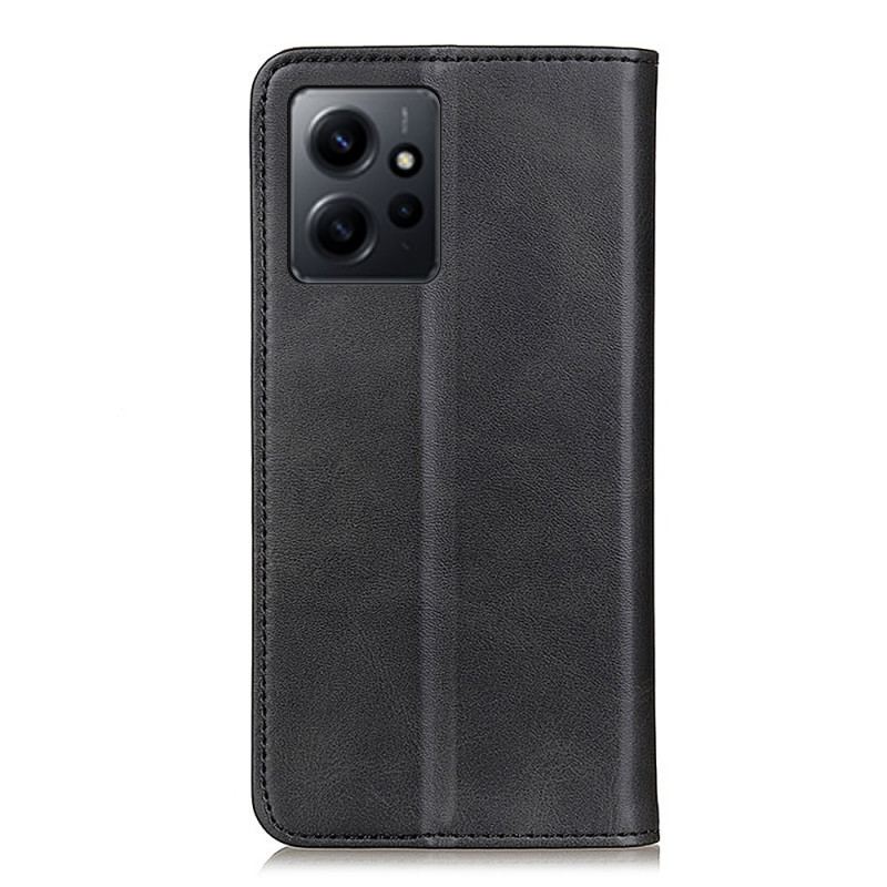 Flip Cover Xiaomi Redmi Note 12 4G Cuir Fendu Élégance