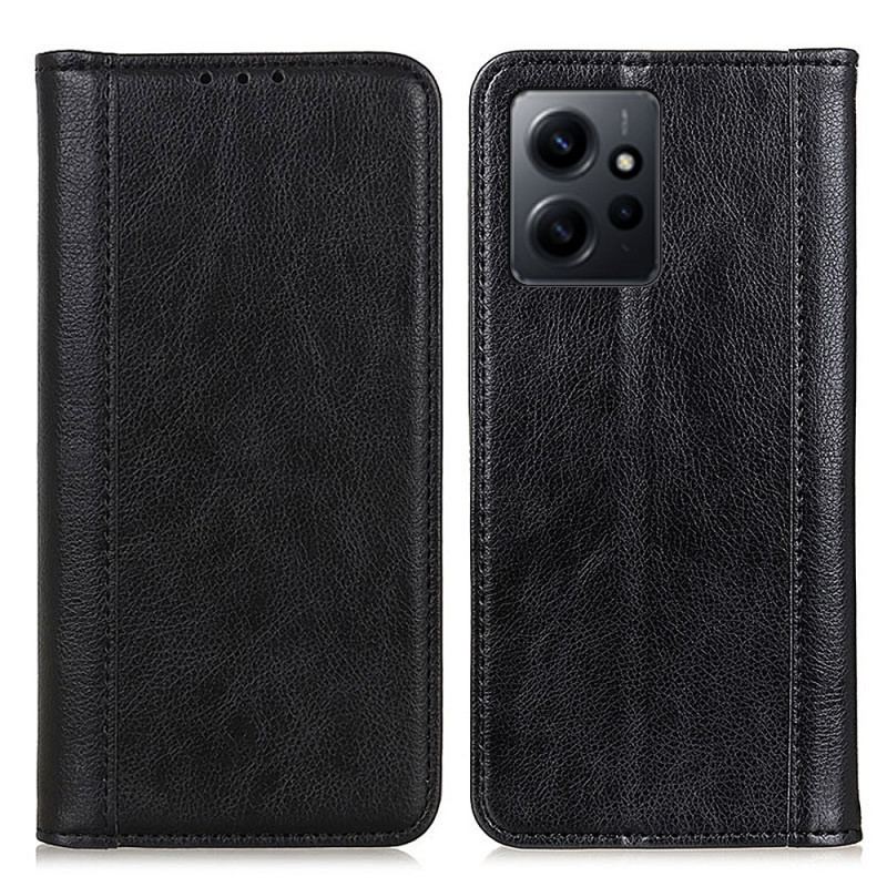 Flip Cover Xiaomi Redmi Note 12 4G Cuir Fendu Vintage