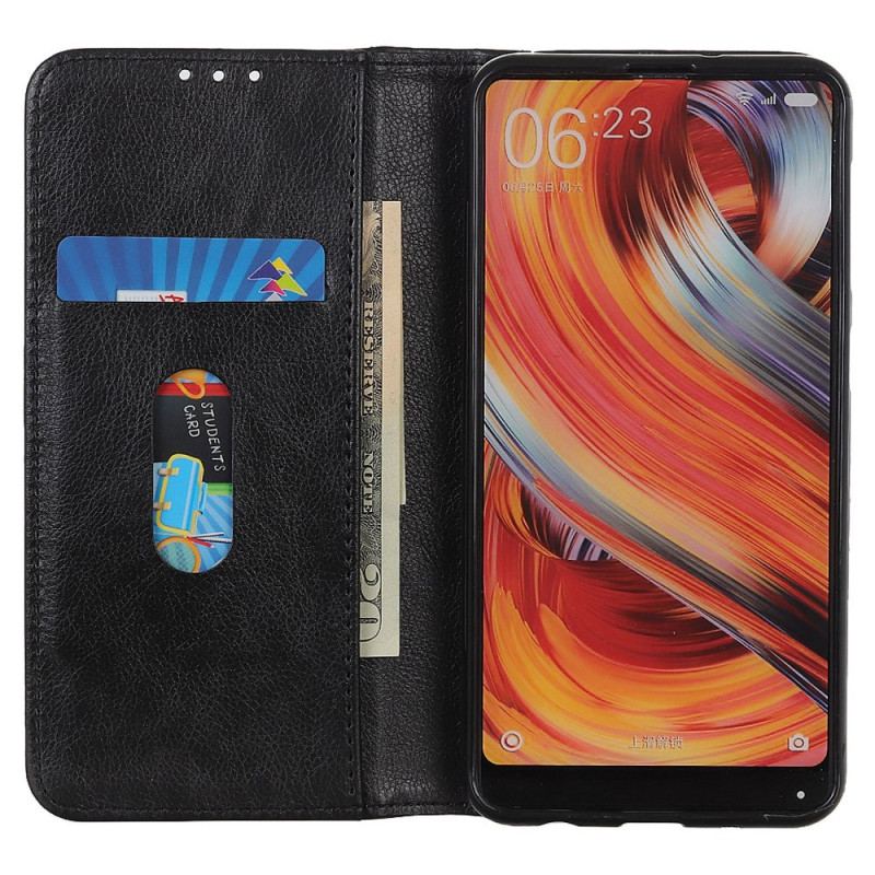 Flip Cover Xiaomi Redmi Note 12 4G Cuir Fendu Vintage