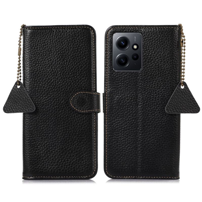 Housse Xiaomi Redmi Note 12 4G Véritable Cuir RFID