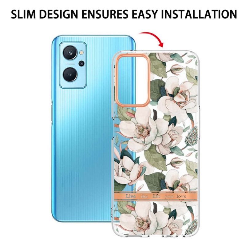 Coque Realme 9i Fleurs Live the Life You Love