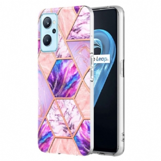 Coque Realme 9i Marbre Géométrique Flashy