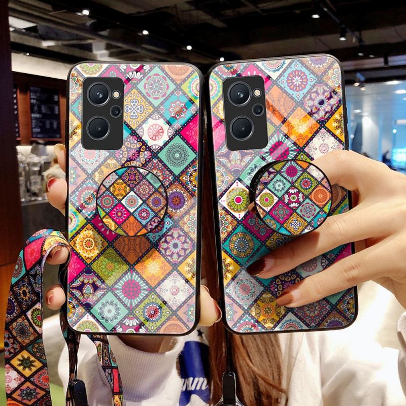 Coque Realme 9i Support Magnétique Patchwork