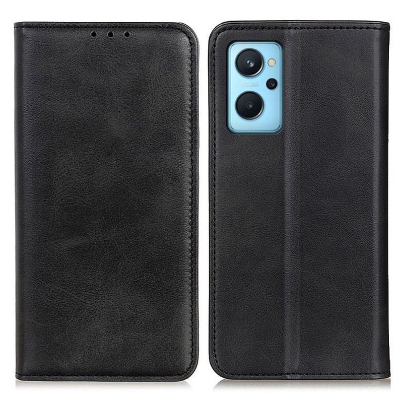 Flip Cover Realme 9i Cuir Fendu Lava