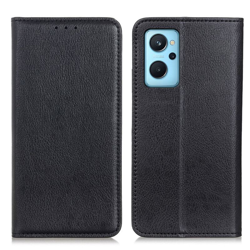 Flip Cover Realme 9i Cuir Fendu Litchi Texture