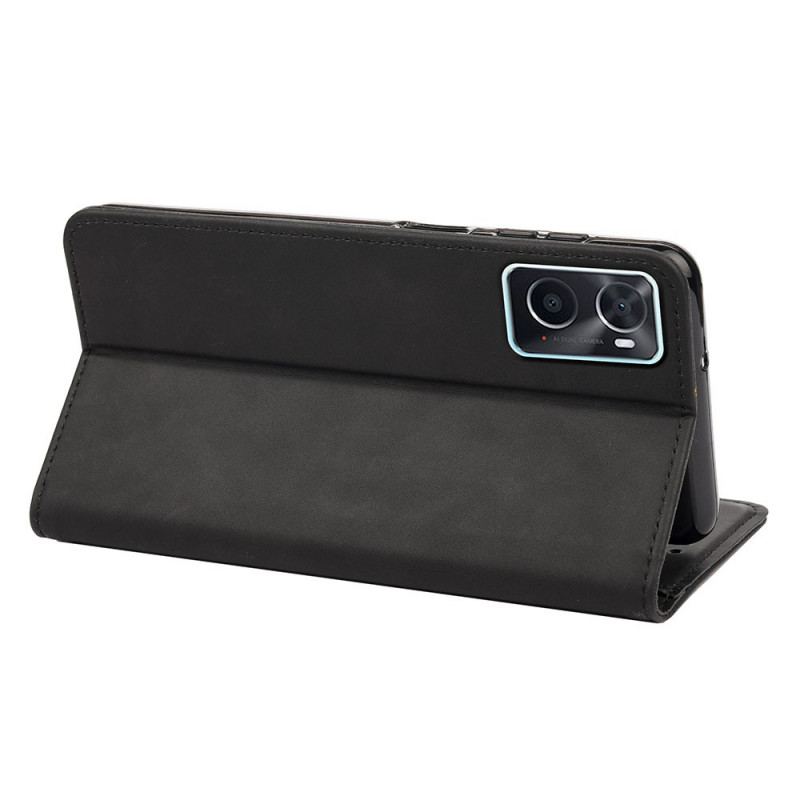 Flip Cover Realme 9i Effet Cuir Business Bicolore