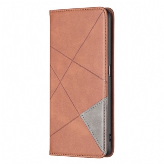 Flip Cover Realme 9i Simili Cuir Motif Lignes Diagonales