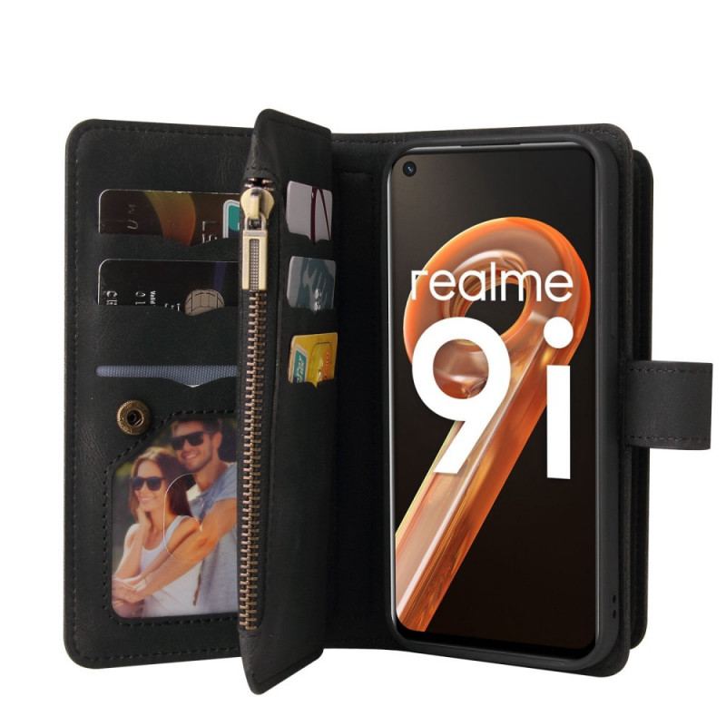 Housse Realme 9i Multi-fonctions 10 Porte-Cartes