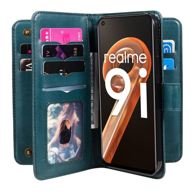 Housse Realme 9i Multifonctions Porte-Monnaie Business