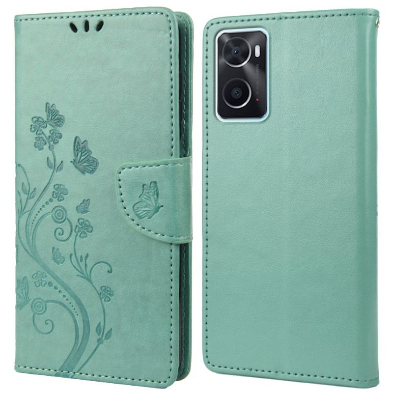 Housse Realme 9i Papillons et Fleurs