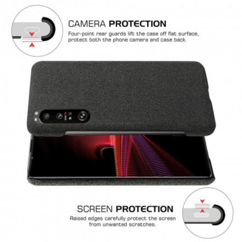 Coque Sony Xperia 1 III Texture Tissu KSQ