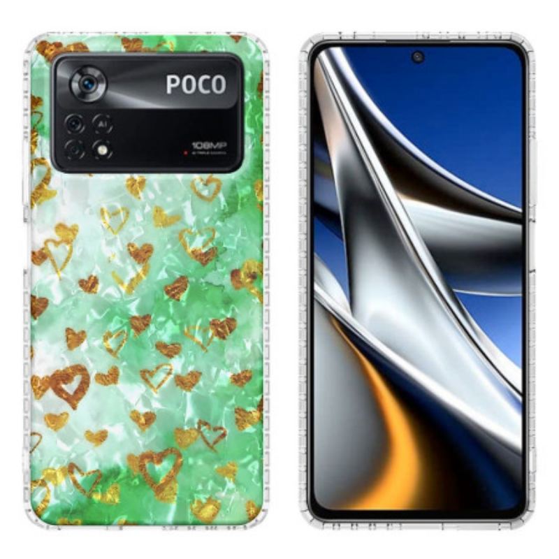 Coque Poco X4 Pro 5G Coeurs Stylés