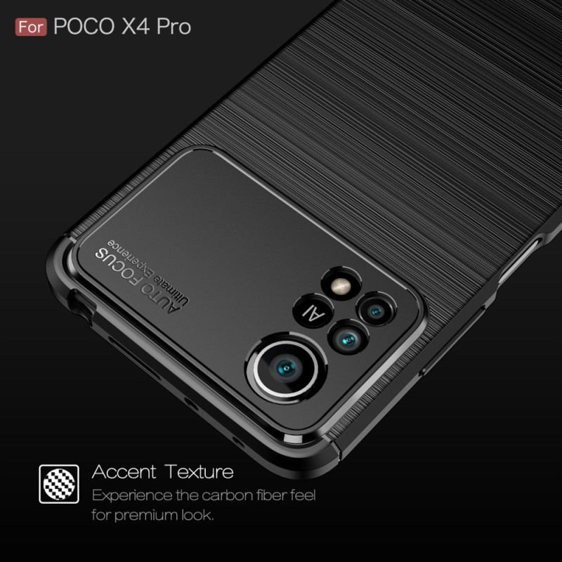 Coque Poco X4 Pro 5G Fibre Carbone Brossée