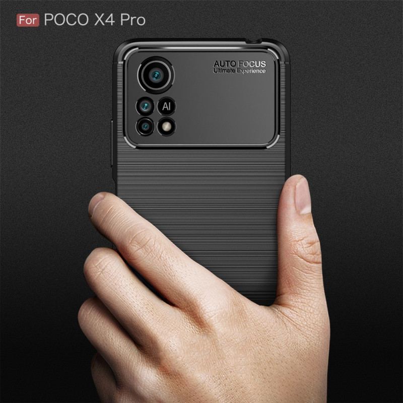 Coque Poco X4 Pro 5G Fibre Carbone Brossée