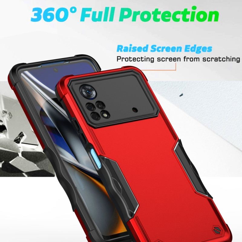 Coque Poco X4 Pro 5G Hybride Effet Métal