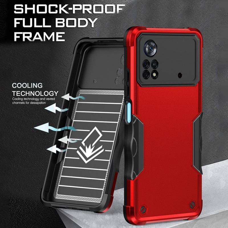 Coque Poco X4 Pro 5G Hybride Effet Métal