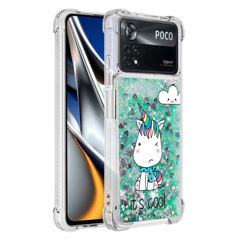 Coque Poco X4 Pro 5G  Licorne Paillettes