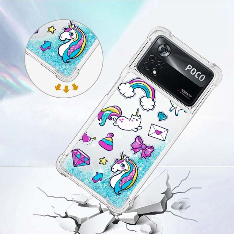 Coque Poco X4 Pro 5G  Licorne Paillettes