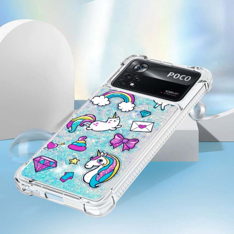 Coque Poco X4 Pro 5G  Licorne Paillettes