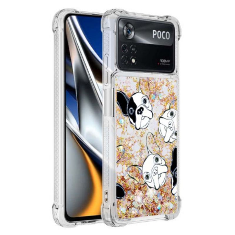 Coque Poco X4 Pro 5G  Mr Chien Paillettes