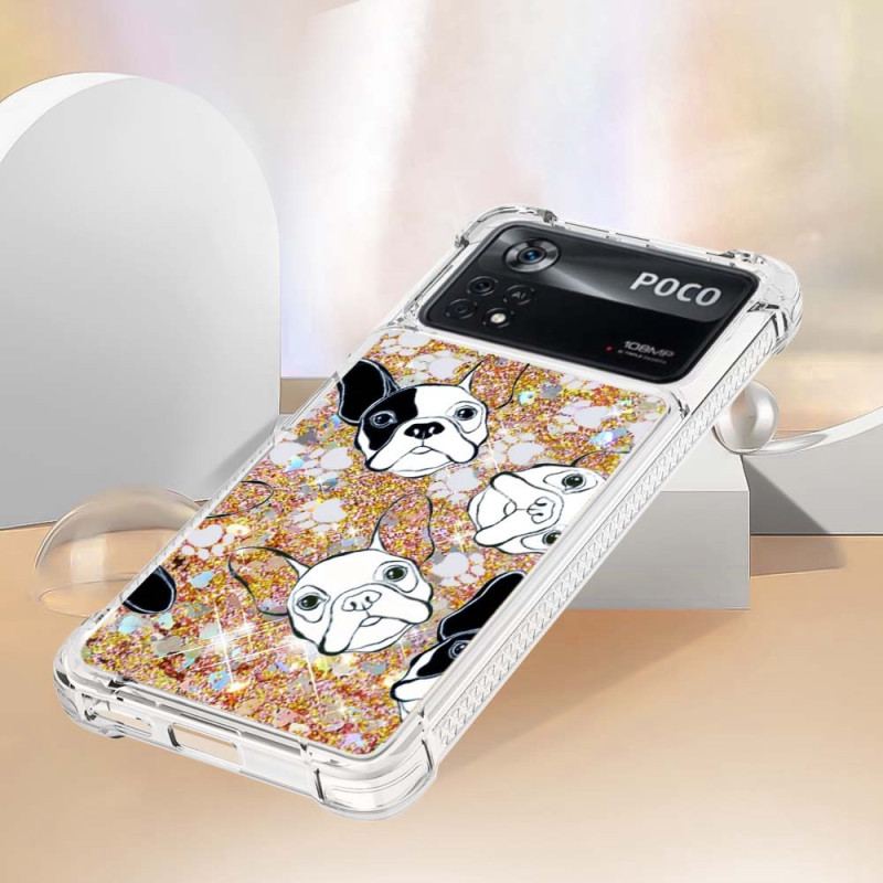 Coque Poco X4 Pro 5G  Mr Chien Paillettes